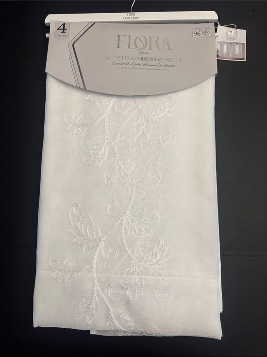 Flora Collection Other - FLORA Collection Set Of Four Embroidery Panels - Extra Long - 37"x96" - Peyton